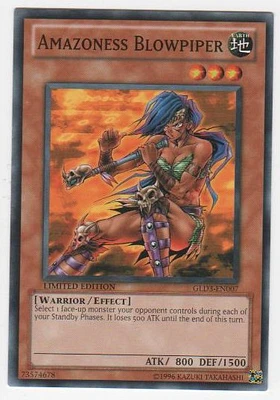 Amazoness Blowpiper - GLD3-EN007 - Common - Limited Edition