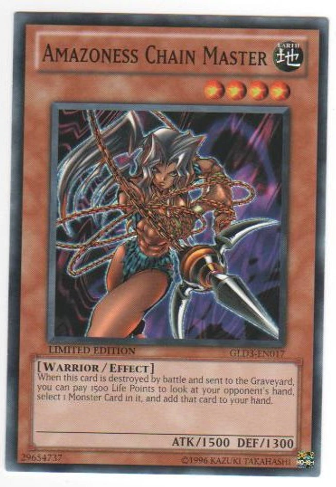 Amazoness Chain Master - GLD3-EN017 - Common - Limited Edition