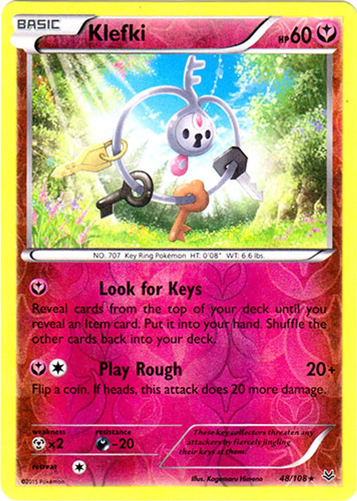 Klefki - 48/108 - Rare - Reverse Holo