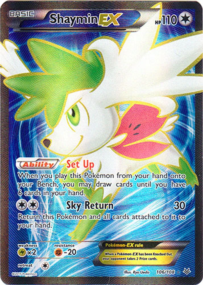 Shaymin-EX - 106/108 - Full Art Ultra Rare