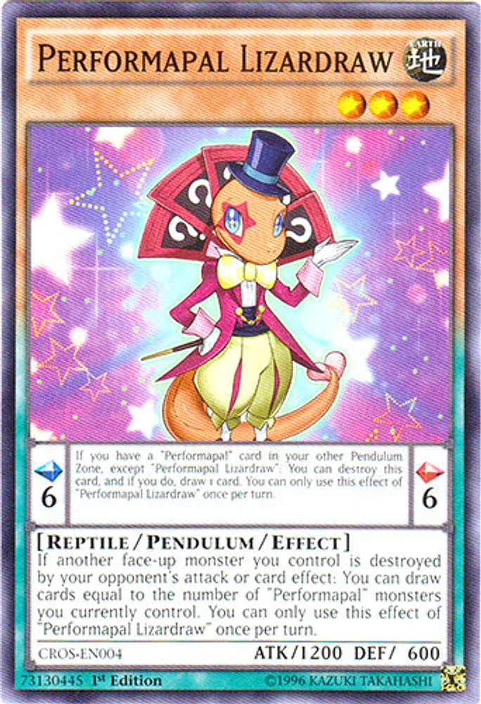 Performapal Lizardraw - CROS-EN004 - Common - 1st Edition