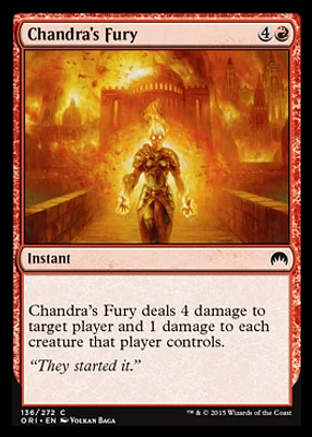 Chandra's Fury - Foil