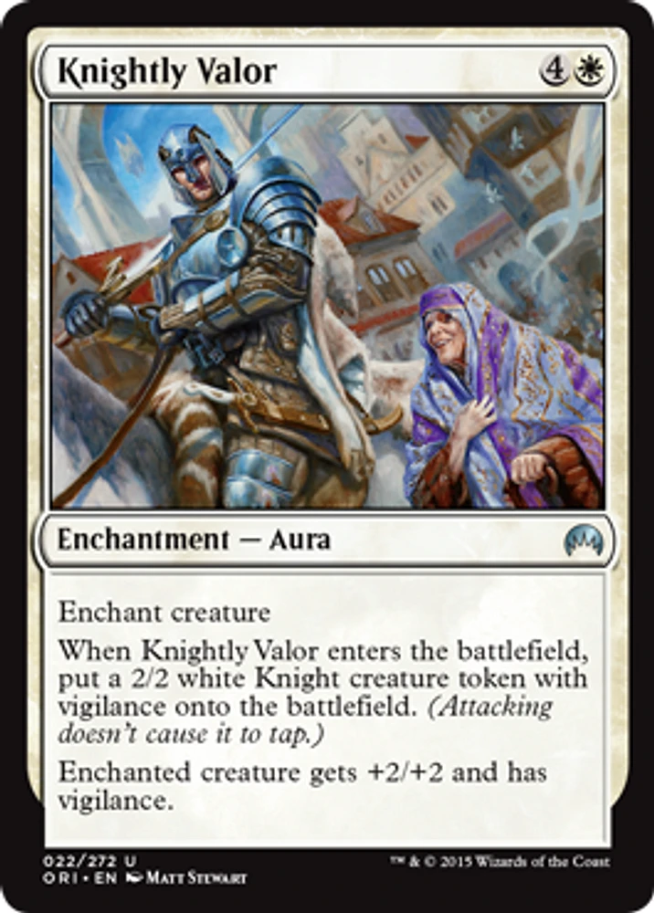 Knightly Valor - Foil