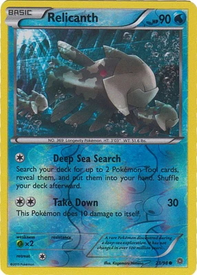 Relicanth - 23/98 - Common - Reverse Holo