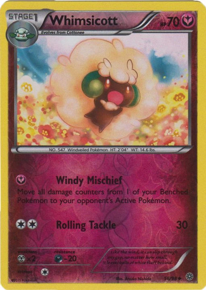 Whimsicott - 56/98 Uncommon Reverse Holo