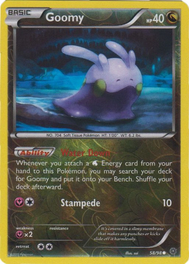 Goomy - 58/98 - Common - Reverse Holo