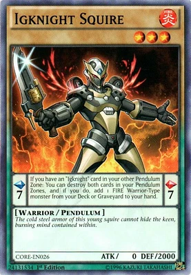 Igknight Squire - CORE-EN026 - Common - 1st Edition