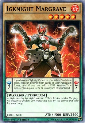 Igknight Margrave - CORE-EN030 - Common - 1st Edition