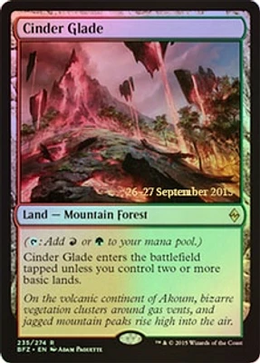 Cinder Glade - Foil - Prerelease Promo