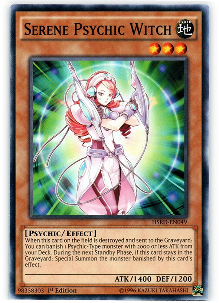 Serene Psychic Witch - HSRD-EN049 - Common - 1st Edition