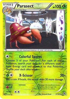 Parasect - 2/162 - Rare - Reverse Holo