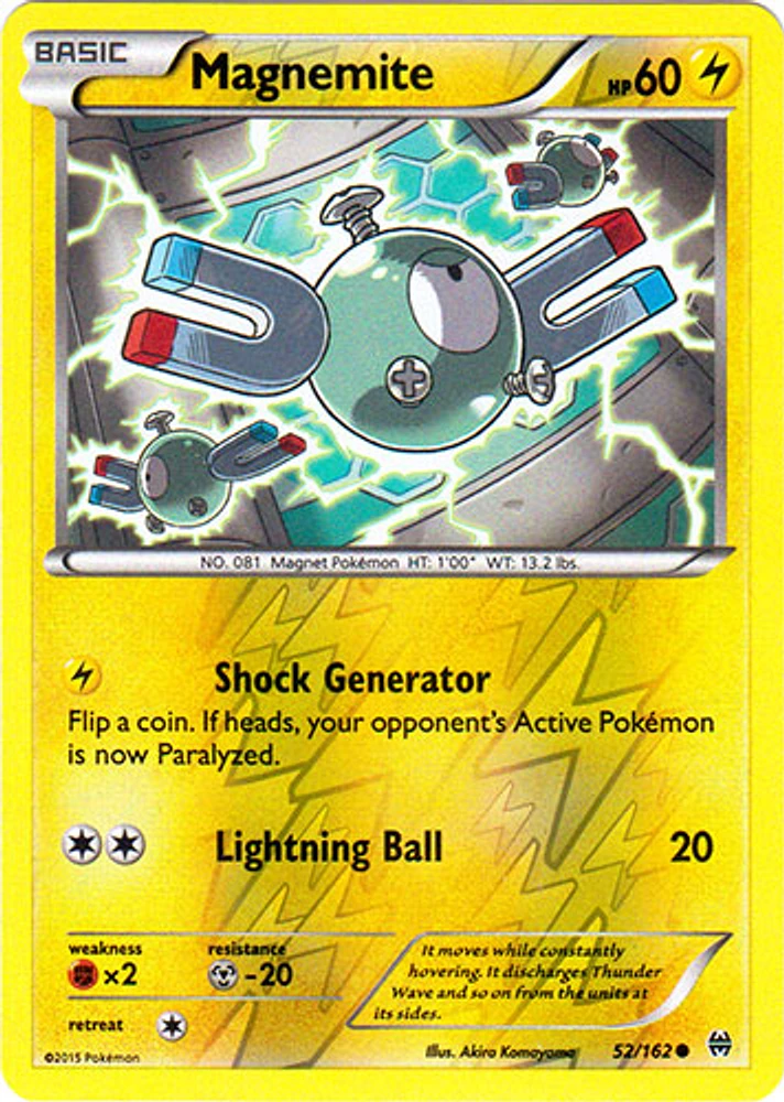 Magnemite - 52/162 Common Reverse Holo