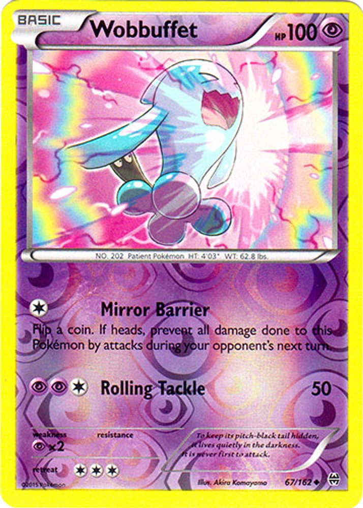 Wobbuffet - 67/162 - Uncommon - Reverse Holo