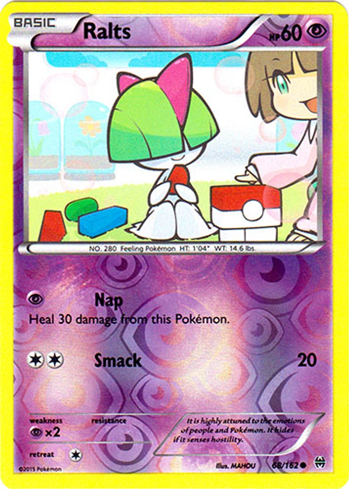 Ralts - 68/162 - Common - Reverse Holo