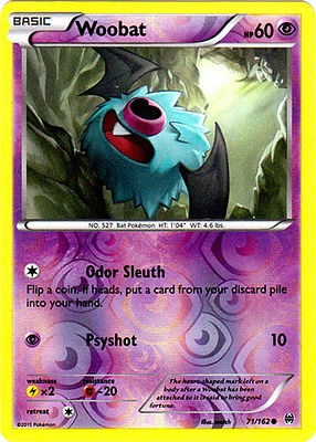 Woobat - 71/162 - Common - Reverse Holo