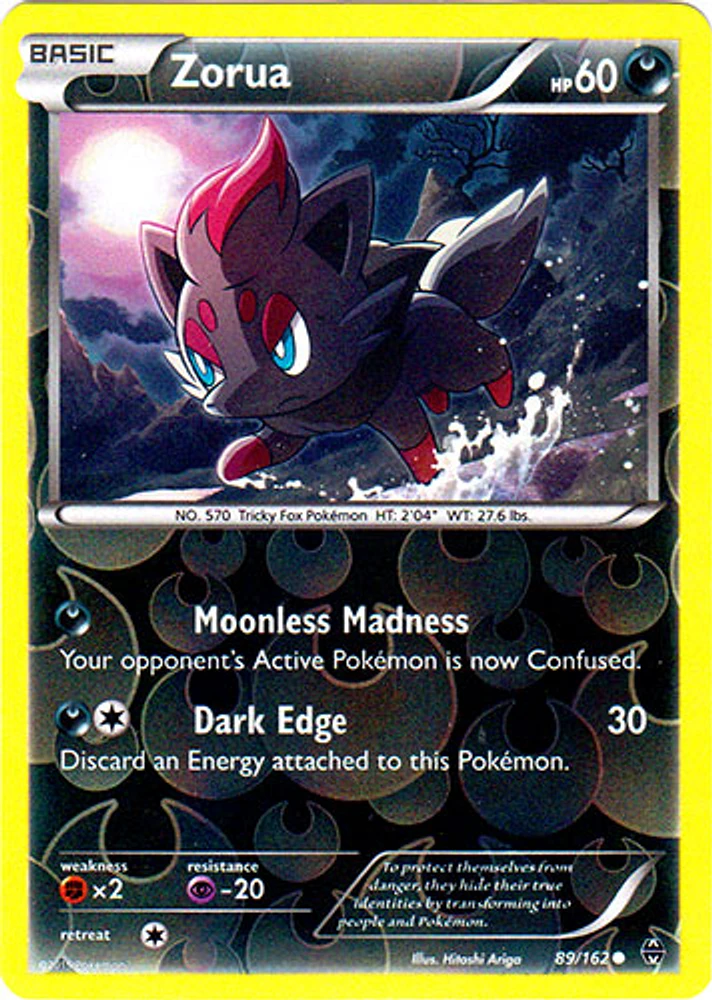 Zorua - 89/162 - Common - Reverse Holo