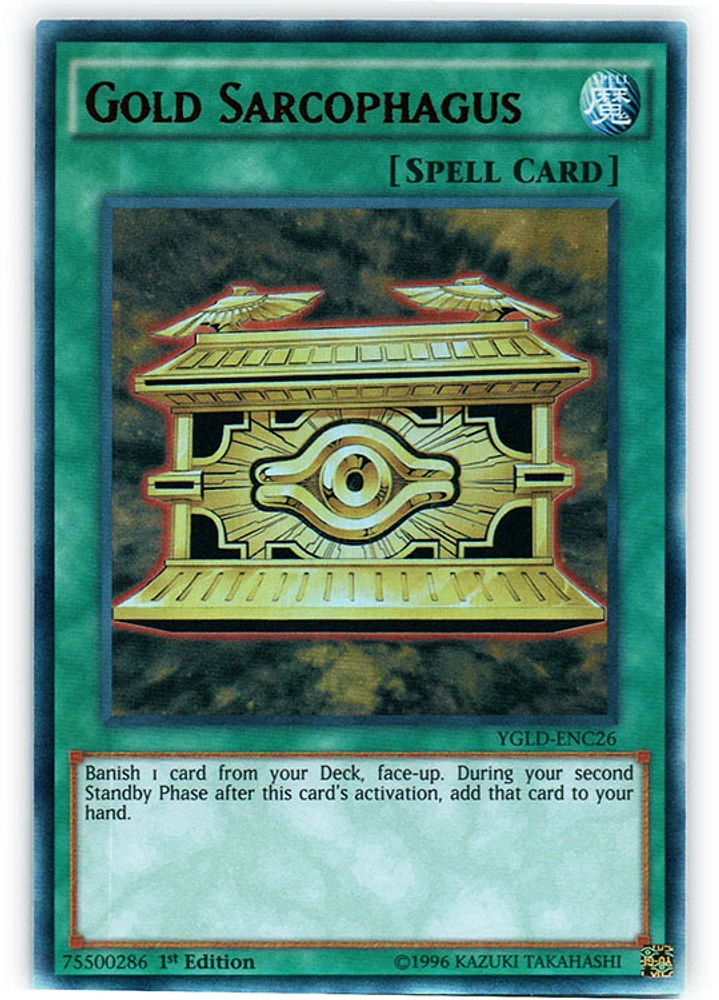 Gold Sarcophagus - YGLD-ENC26 Ultra Rare 1st Edition