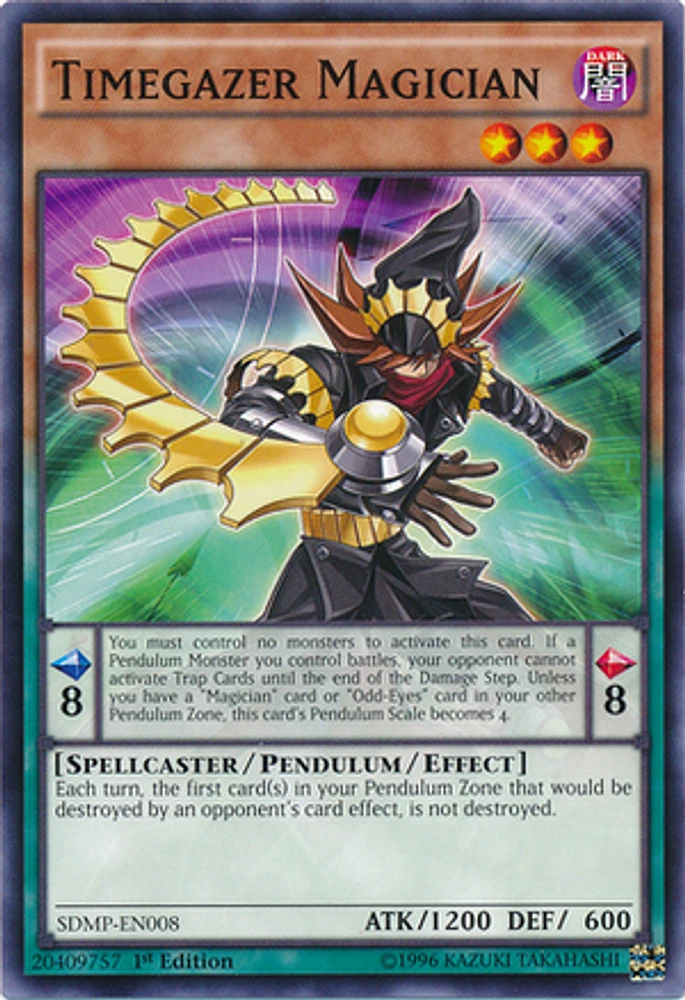 Timegazer Magician - SDMP-EN008 - Common - 1st Edition