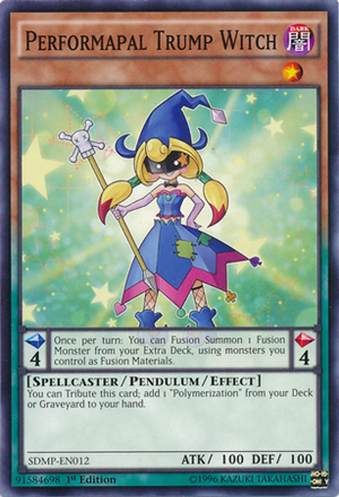 Performapal Trump Witch - SDMP-EN012 - Common - 1st Edition