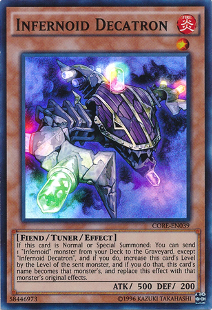 Infernoid Decatron - CORE-EN039 - Super Rare - Unlimited Edition