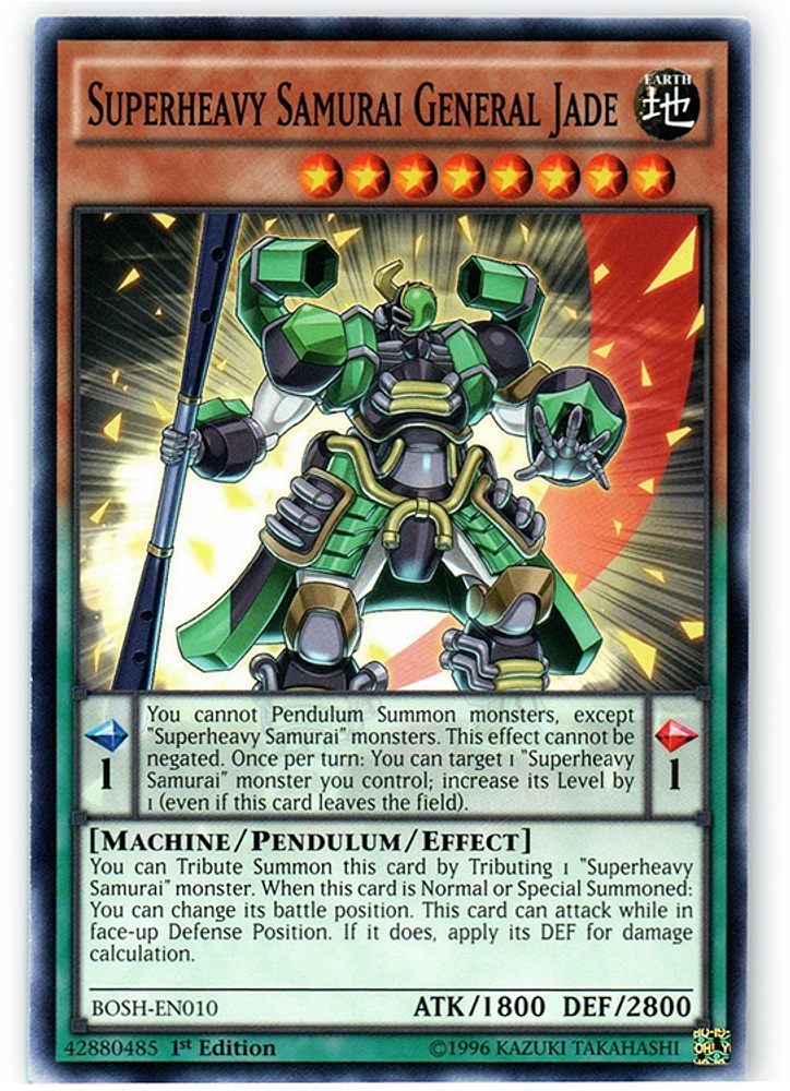 Superheavy Samurai General Jade - BOSH-EN010 - Common - 1st Edition