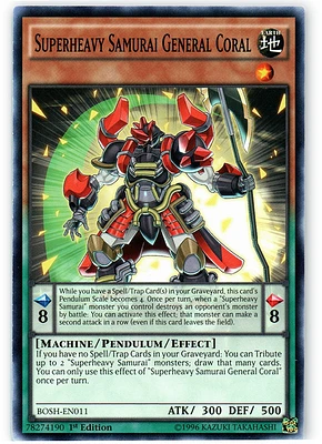 Superheavy Samurai General Coral - BOSH-EN011 - Common - 1st Edition