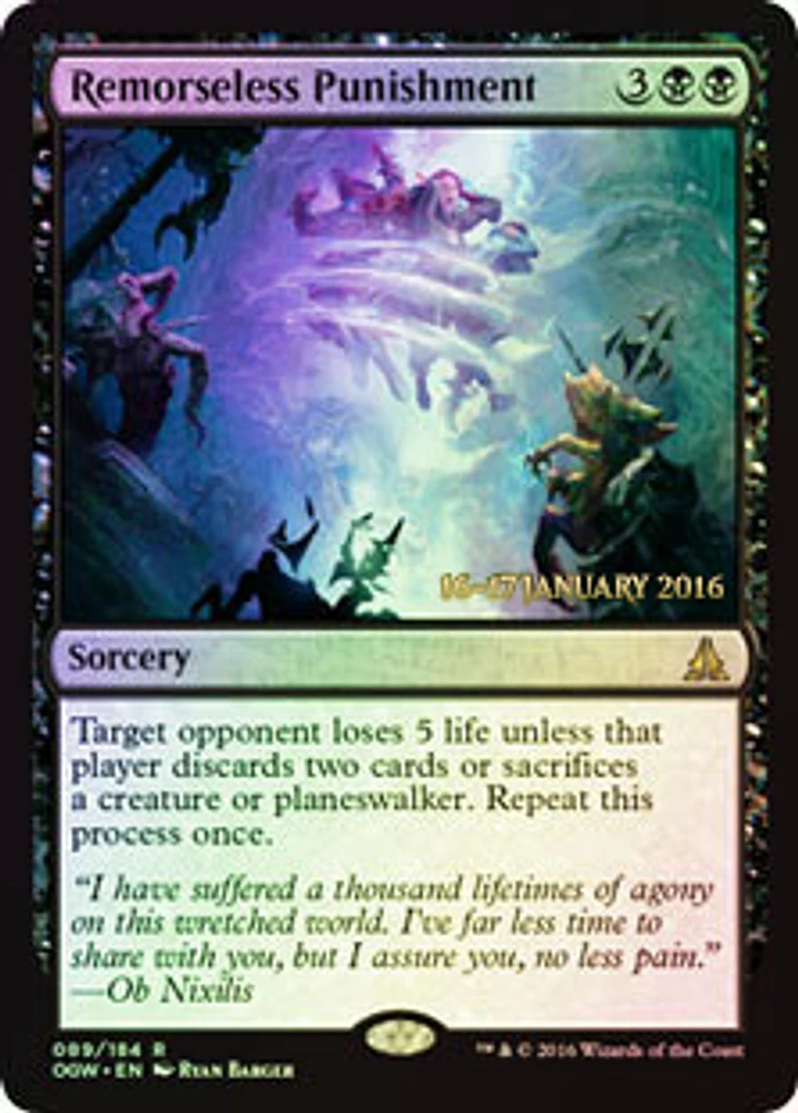 Remorseless Punishment - Foil - Prerelease Promo