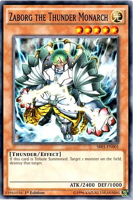 Zaborg the Thunder Monarch - SR01-EN005 - Common - 1st Edition