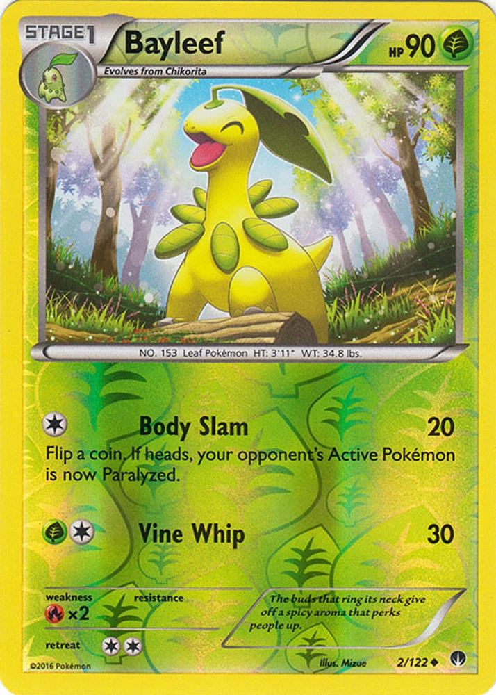 Bayleef - 2/122 - Uncommon - Reverse Holo