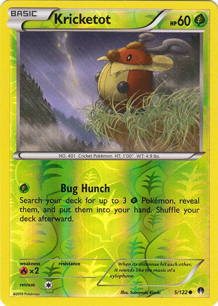 Kricketot - 5/122 Common Reverse Holo