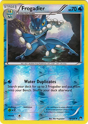 Frogadier - 39/122 - Uncommon - Reverse Holo