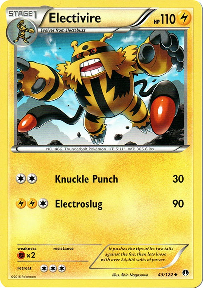 Electivire - 43/122 - Uncommon