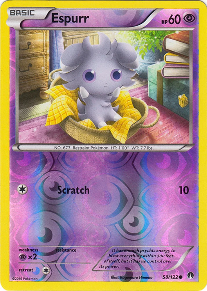 Espurr - 58/122 - Common - Reverse Holo