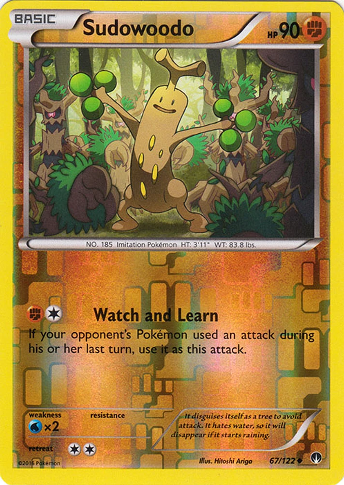 Sudowoodo - 67/122 - Uncommon - Reverse Holo