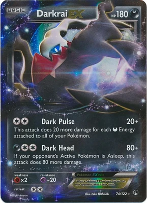 Darkrai-EX - 74/122 - Holo Rare ex