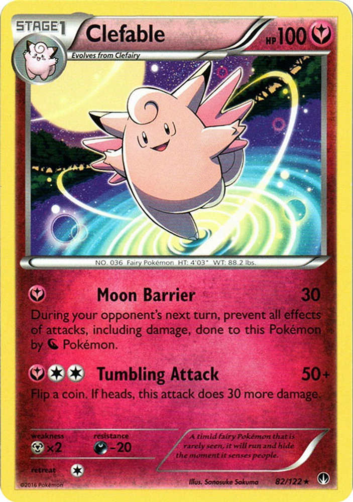 Clefable - 82/122 - Rare