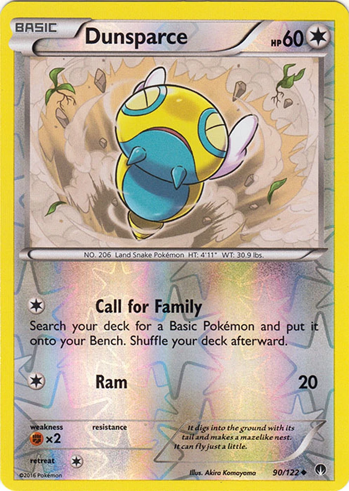 Dunsparce - 90/122 - Uncommon - Reverse Holo