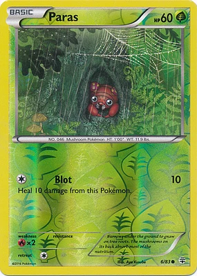 Paras - 6/83 - Common - Reverse Holo