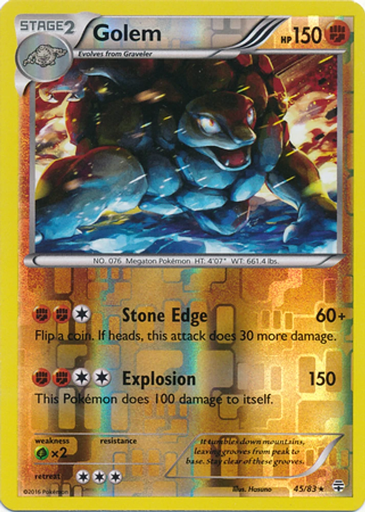 Golem - 45/83 - Holo Rare - Reverse Holo