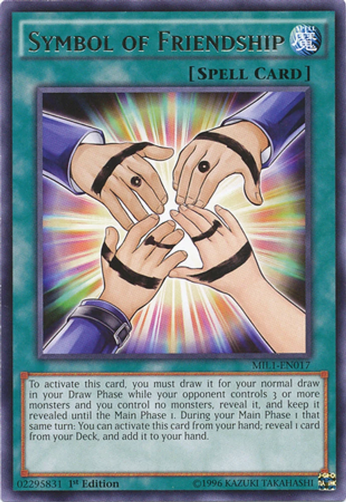 Symbol of Friendship - MIL1-EN017 - Rare - 1st Edition