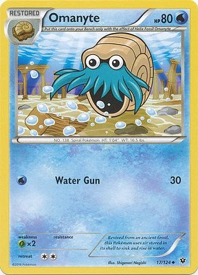 Omanyte - 17/124 - Uncommon