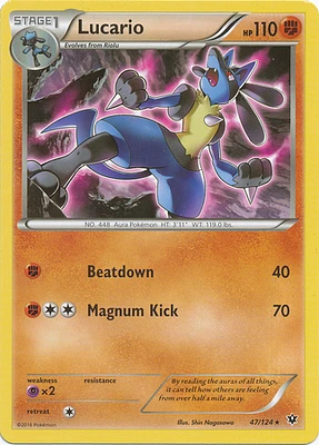 Lucario - 47/124 - Rare