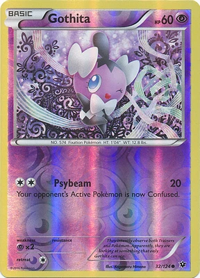 Gothita - 32/124 - Common - Reverse Holo