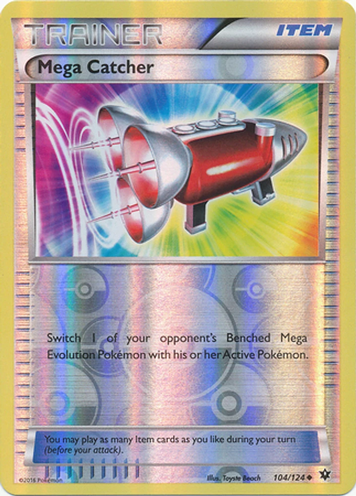 Mega Catcher - 104/124 - Uncommon - Reverse Holo