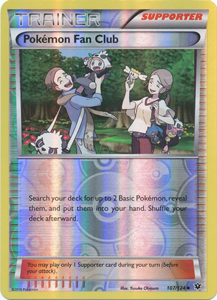 Pokemon Fan Club - 107/124 - Uncommon - Reverse Holo