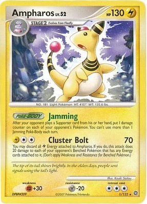 Ampharos - 1/132 - Non-Holo Powerhouse Theme Deck Exclusive