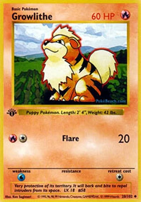 Growlithe - 28/102 - Uncommon