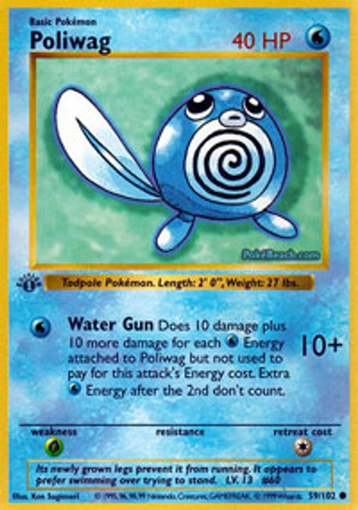 Poliwag - 59/102 - Common - 1st Edition