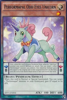 Performapal Odd-Eyes Unicorn - SHVI-EN004 - Rare