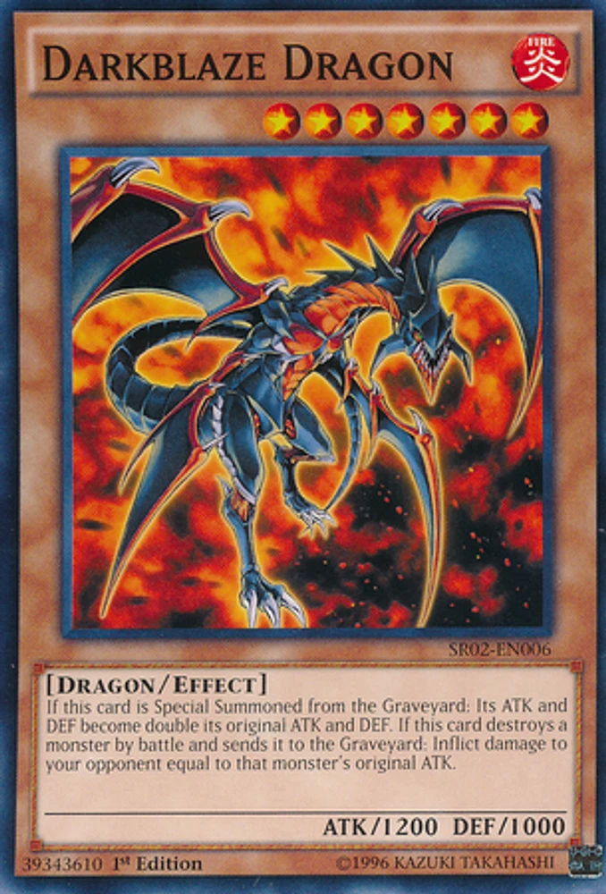 Darkblaze Dragon - SR02-EN006 - Common - 1st Edition